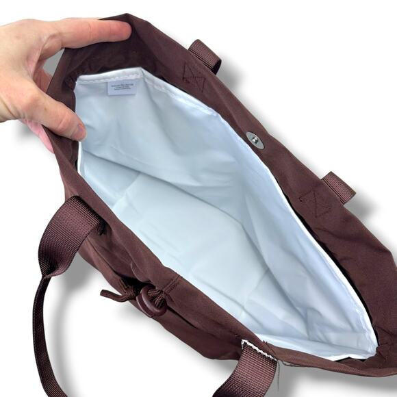 Modern Picnic NWT Dark Brown Insulated Polyester Lightweight Chic Tote Lunch Bag - Picture 9 of 13